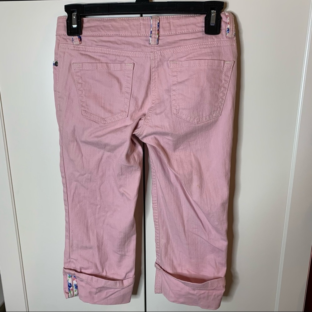 Mini Boden Denim Cuffed Crop Jeans - Picture 9 of 14